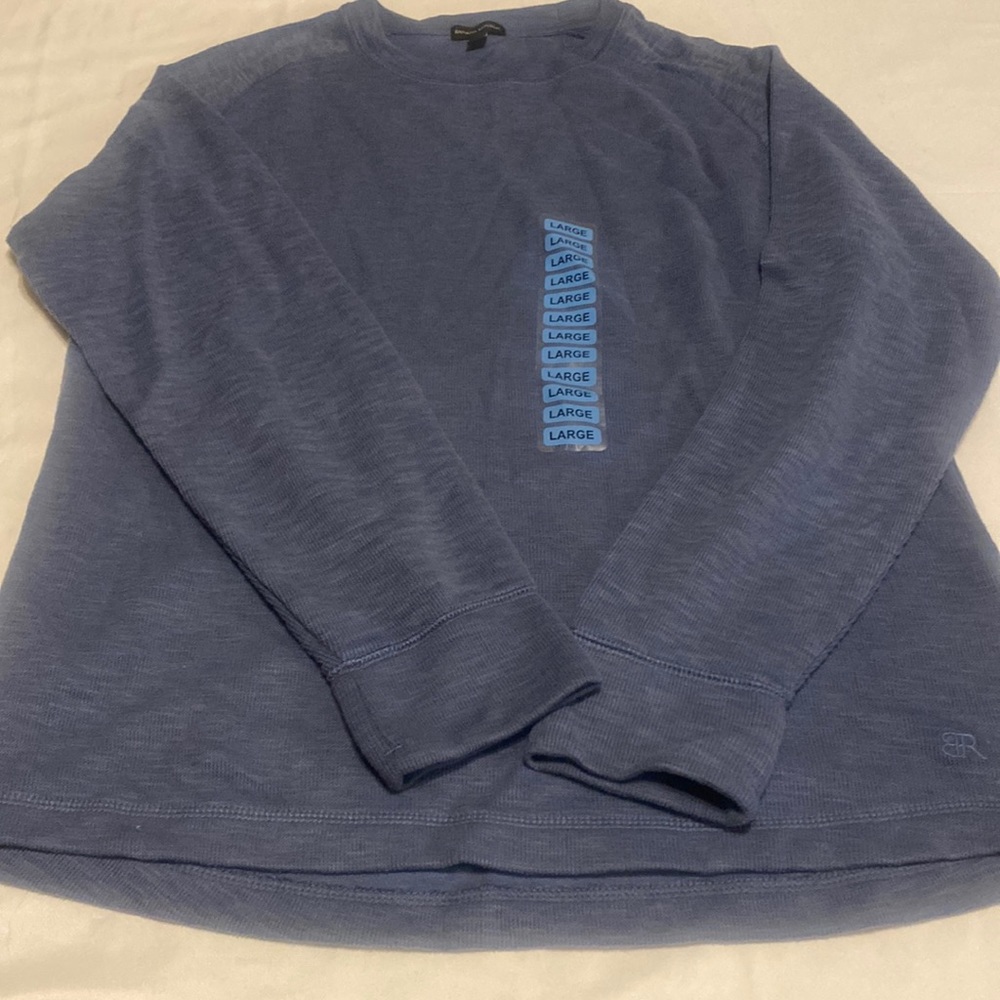 Banana Republic Men’s long sleeve crew neck slate blue size L